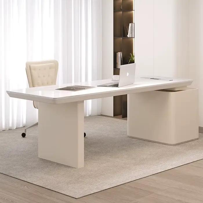 Bureau de bureau exécutif en forme de L ordinateur étude moderne Bureau de mode en bois Meuble intérieur Bureau meubles peu encombrants