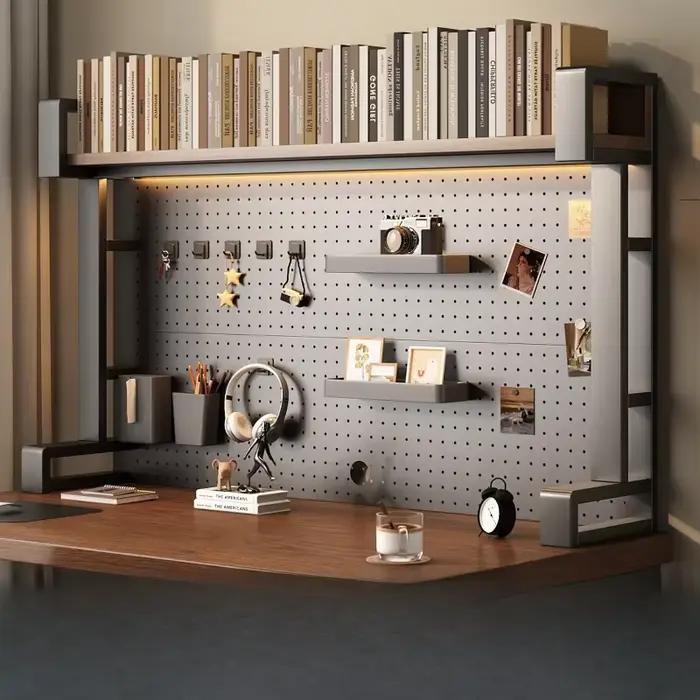Organisateur de bureau avec étagère perforée (avec ou sans rehausseur)
