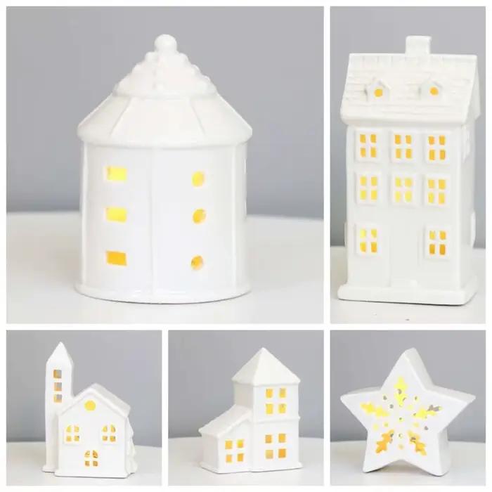 Lampe en céramique et porcelaine