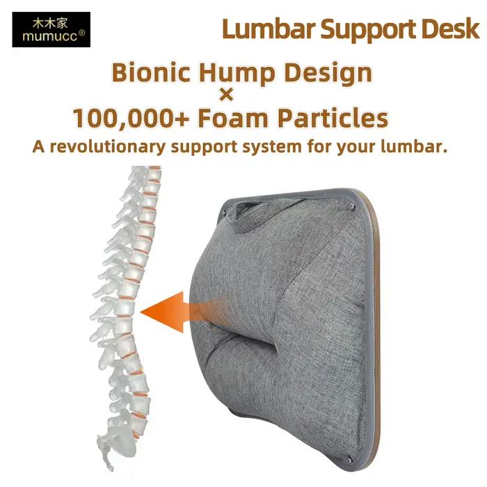 Bureau pour ordinateur portable Mumucc avec support lombaire et accessoires