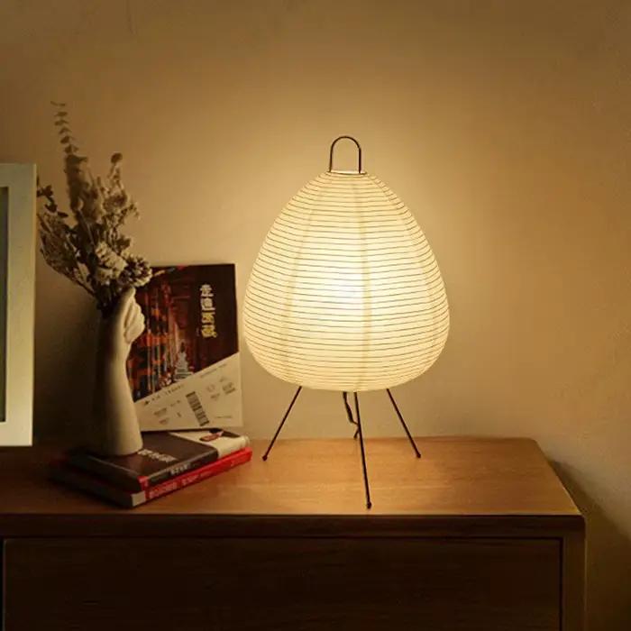 Design japonais Akari Noguchi Yong lampe de Table papier de riz