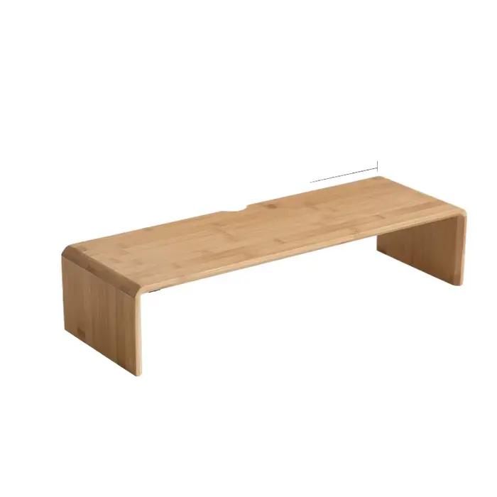 Support de moniteur d'ordinateur portable en bambou