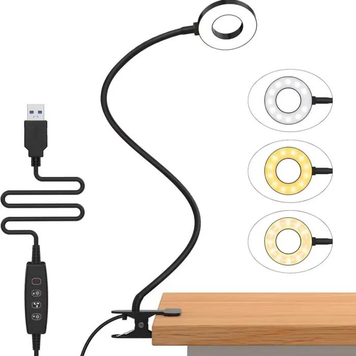 48 LED USB livre lumière pince lampe de bureau