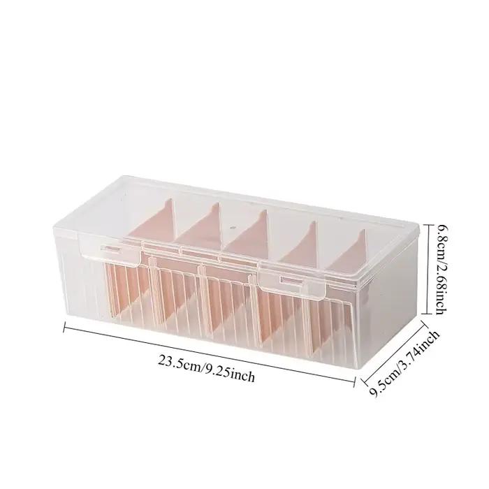 Boîte de rangement de cartes multi-compartiments avec couvercle