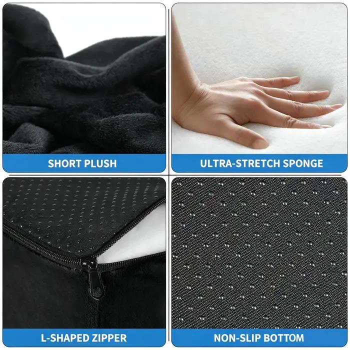 Coussin de siège BBL en velours et tissu mesh anti-décubitus pour adultes amovible et lavable pour confort et beauté posturale occasions spéciales