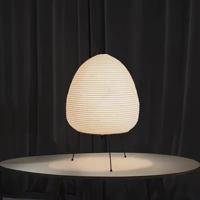 Design japonais Akari Noguchi Yong lampe de Table papier de riz
