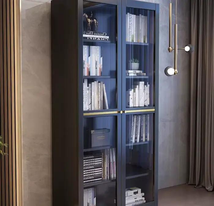 Bibliothèque en bois massif avec échelle pour rangement de livres et objets décoratifs pour salon chambre à coucher bureau ou autres espaces de lecture et détente