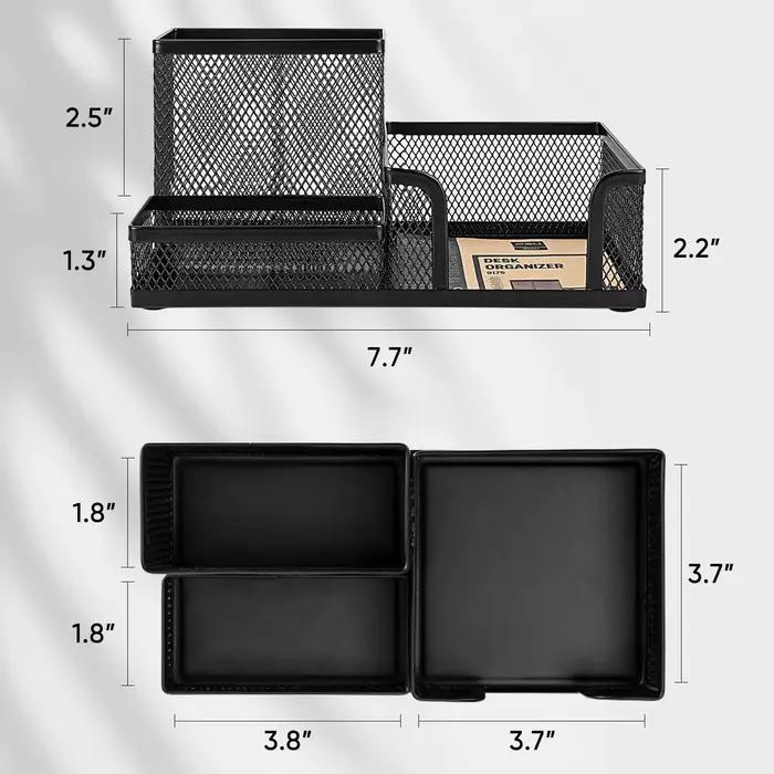 Organisateur de bureau en maille