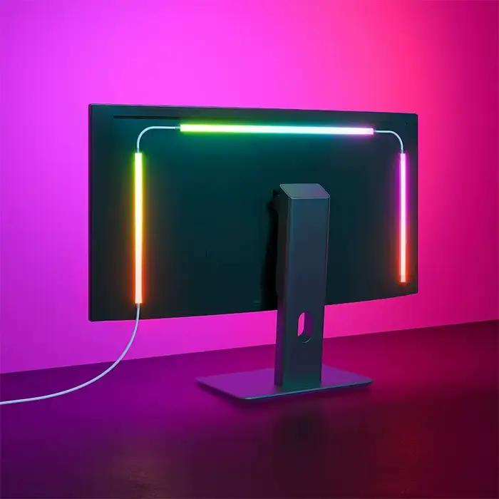 LED bande de jeu lumière ordinateur moniteur rétro-éclairage RGBIC LED