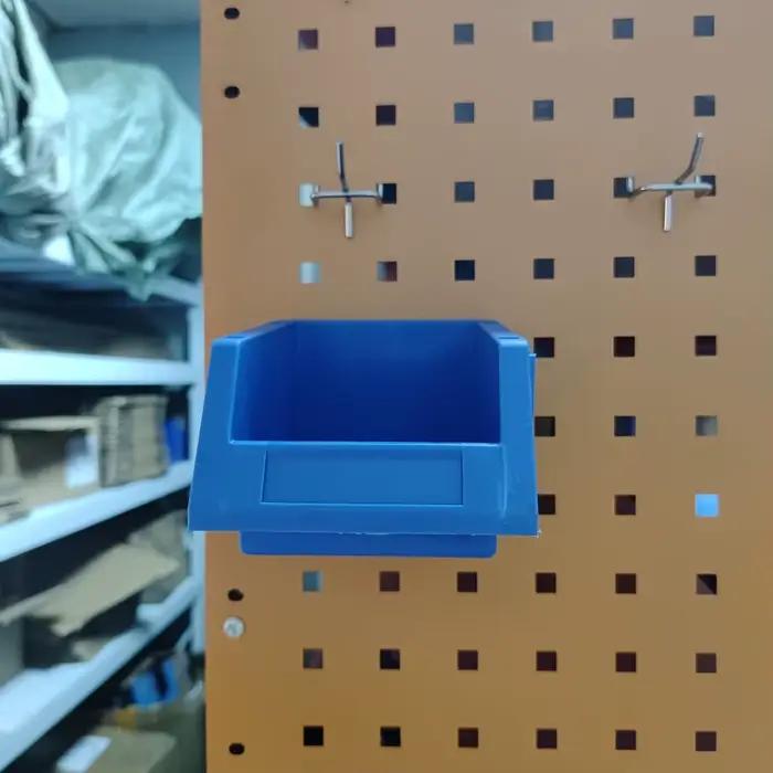 Bacs de rangement empilables pour matériel en plastique bleu robuste pour garage atelier maison occasions spéciales organisation efficace