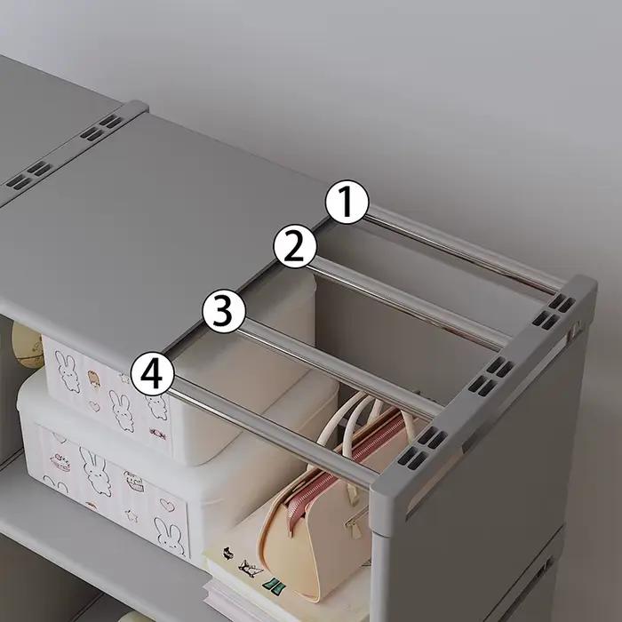 Étagère à livres multi-niveaux pliable style minimaliste moderne pour salon chambre bureau rangement livres jouets articles divers occasions spéciales
