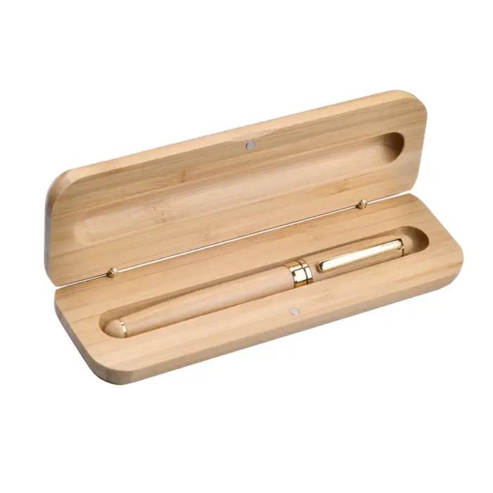 Boîte à stylos en bambou
