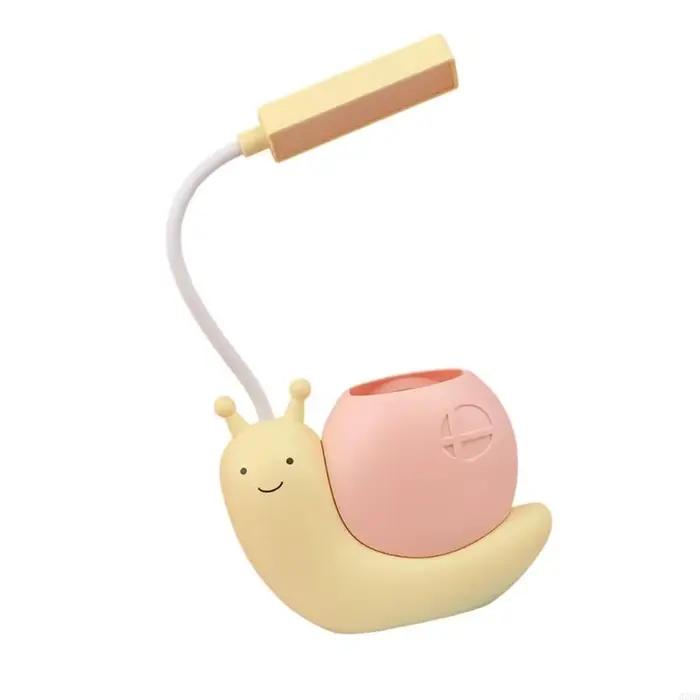 Lampe bureau Rechargeable avec Modes des yeux porte-crayons intégrés