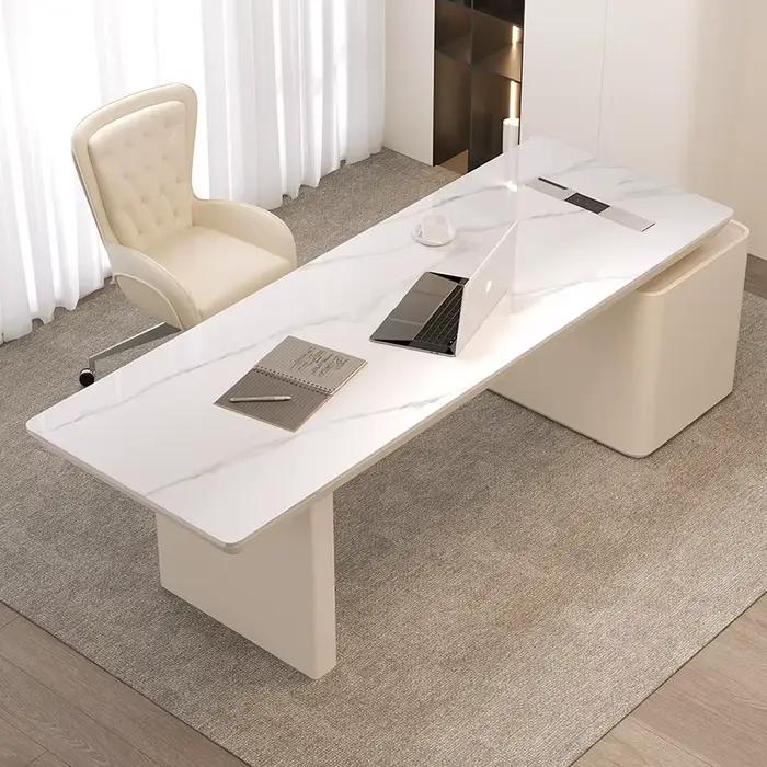 Bureau de bureau exécutif en forme de L ordinateur étude moderne Bureau de mode en bois Meuble intérieur Bureau meubles peu encombrants