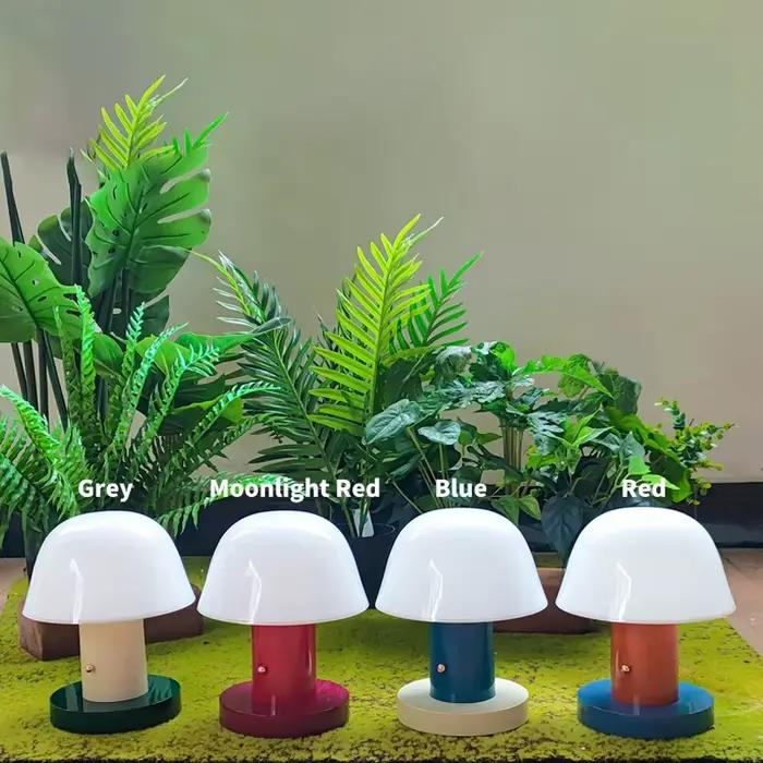 Lampe de Table champignon couleur chaude veilleuse USB Rechargeable LED tactile