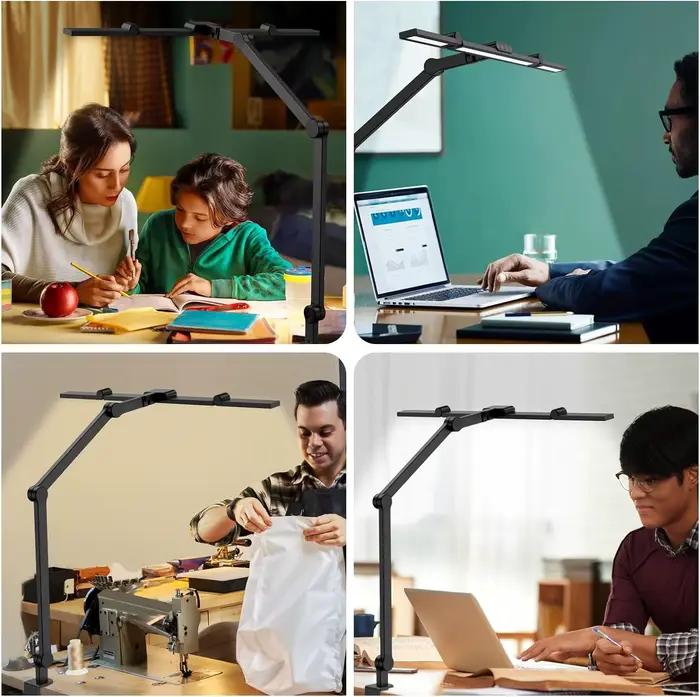 Lampe de bureau LED avec pince