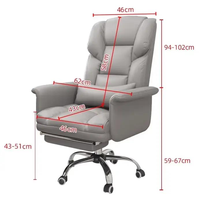 Chaises de bureau ergonomiques en cuir