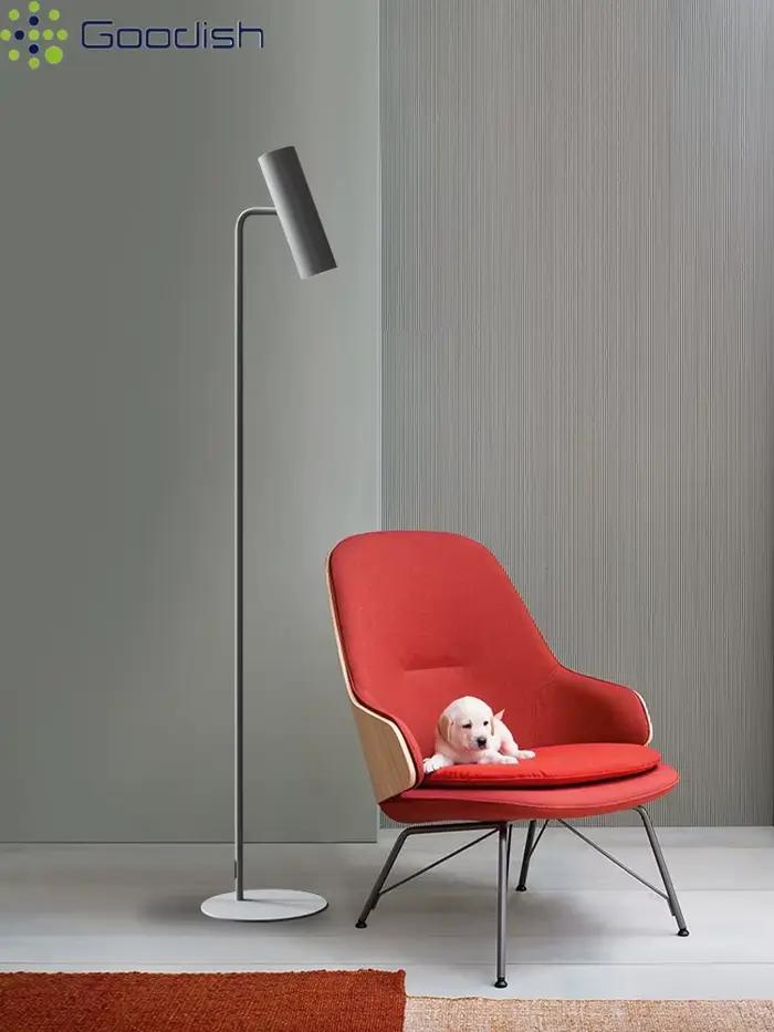 Lampes sur pied LED créatives en métal noir de style médiéval