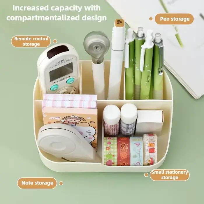 Boite de rangement multi-compartiments organisatrice de bureau multifonctionnelle grande capacité pour fournitures de bureau rangement des cosmétiques occasions speciales