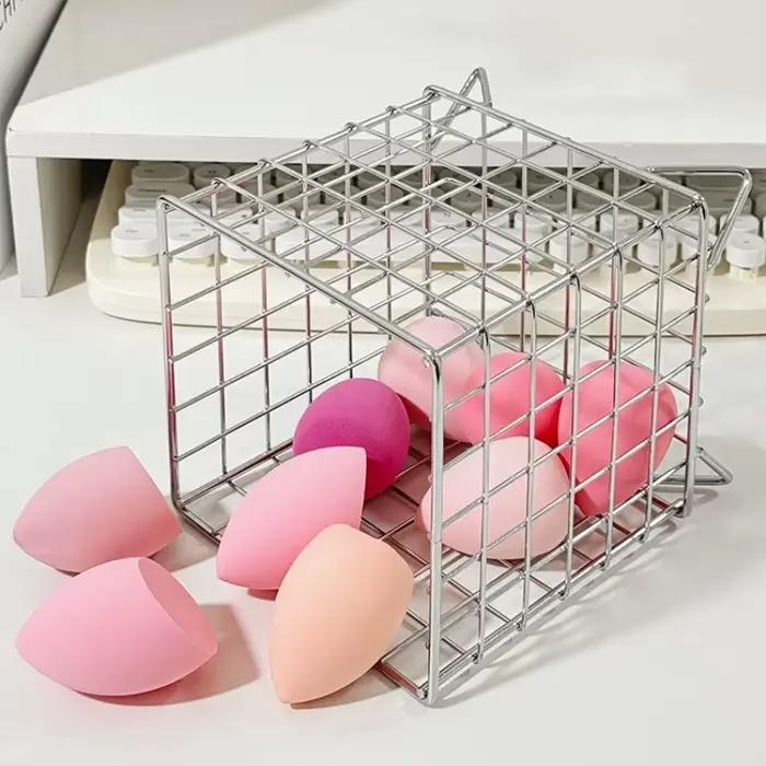 Panier de rangement en métal ajouré multifonctionnel