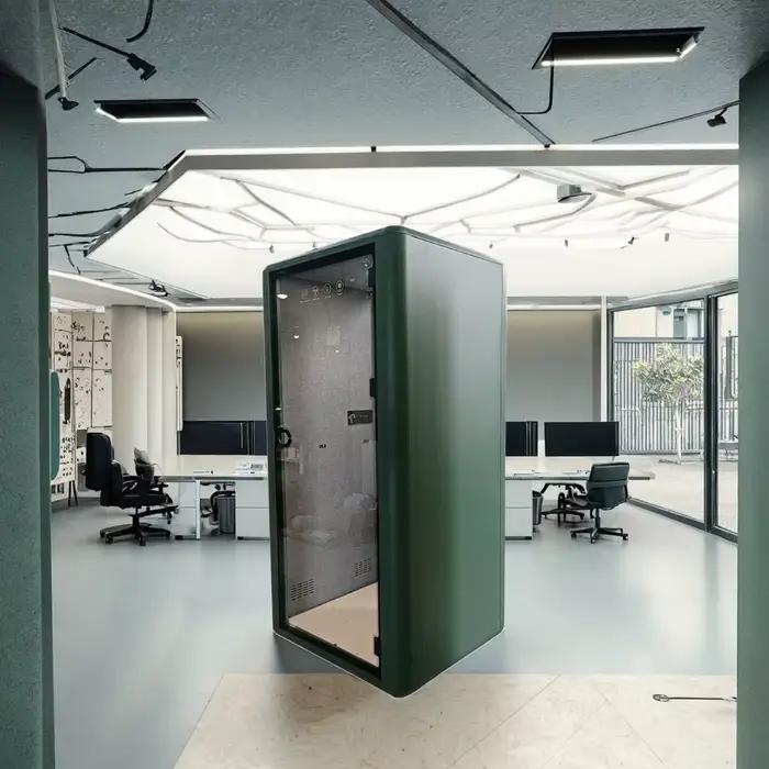 Pod de réunion de confidentialité acoustique avec cadre en aluminium