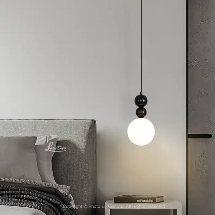 Lampe LED Suspendue en Verre au Design Nordique Moderne