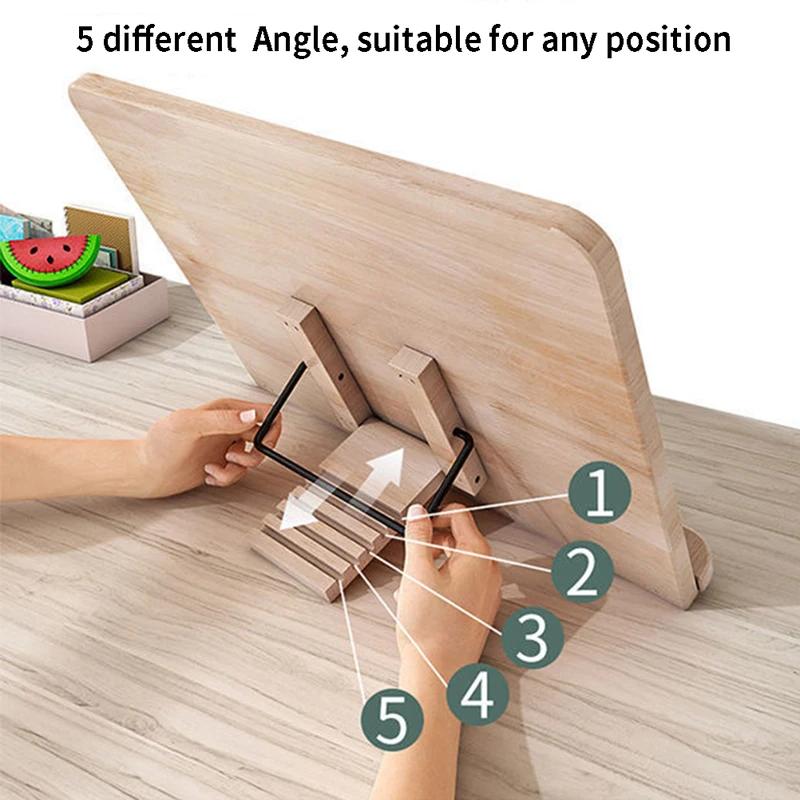 Support de lecture réglable pour tablette, support pliable, pour cuisine, salle d'étude, maison