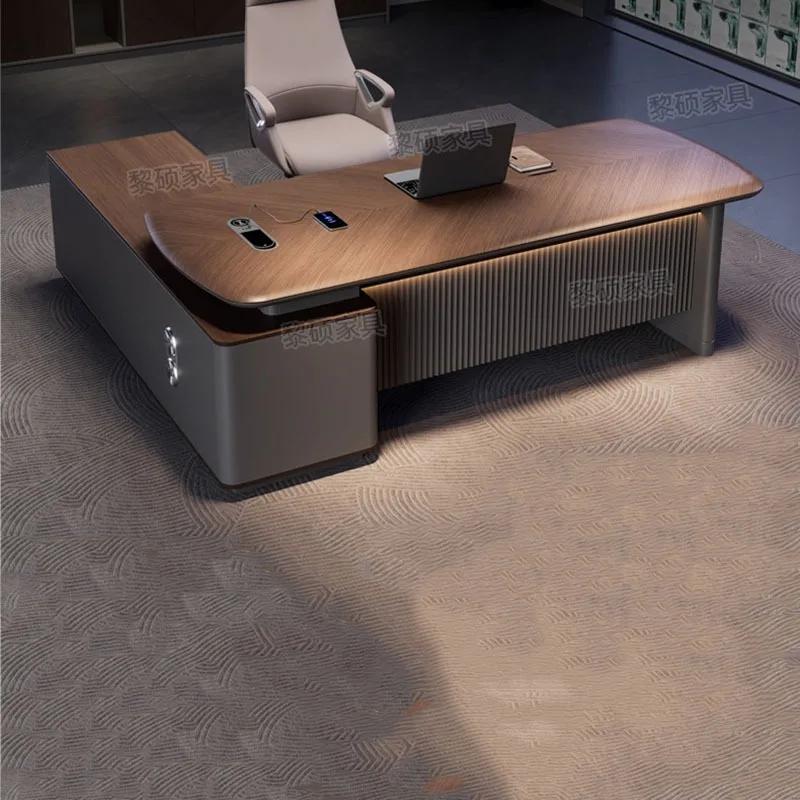 Bureau de direction design de luxe grande taille pour le bureau