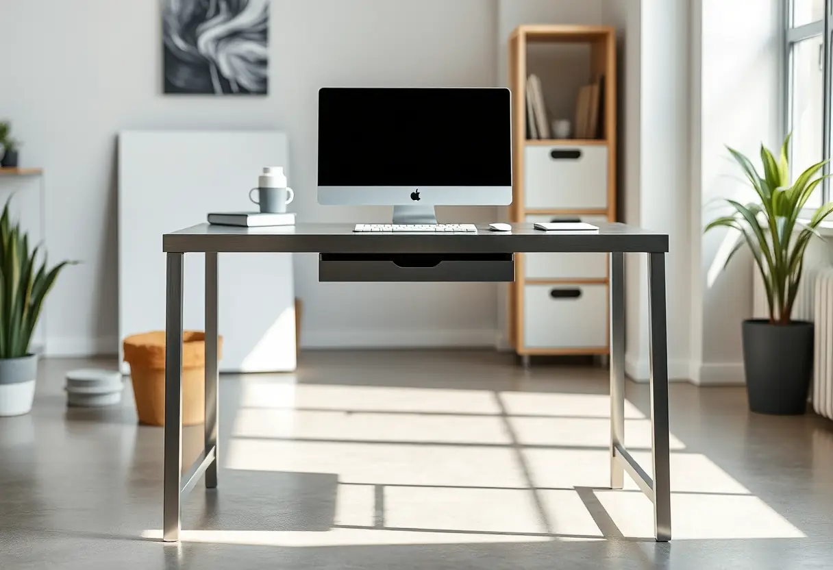 Meuble d'assise debout avec rangement intégré